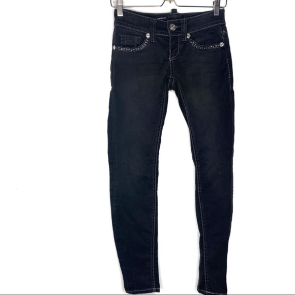 Seven7 Denim - Seven7 Skinny Jeans Balck Embellished